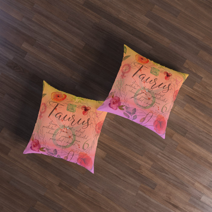 Taurus Tufted Floor Pillow, Square