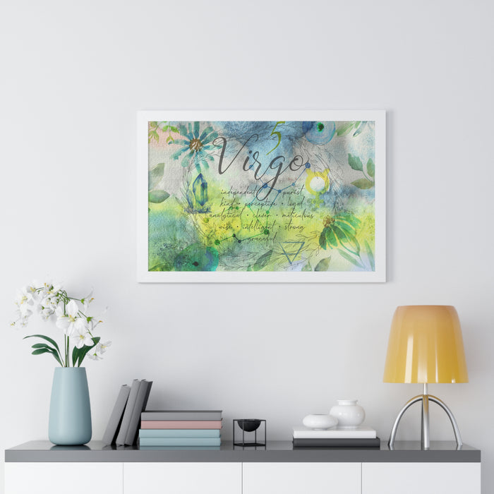 Virgo Framed Horizontal Poster