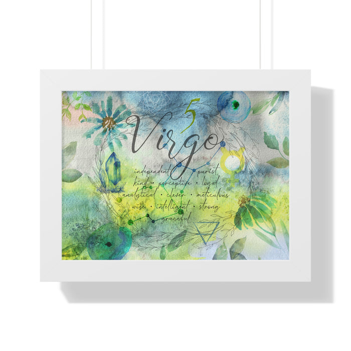 Virgo Framed Horizontal Poster