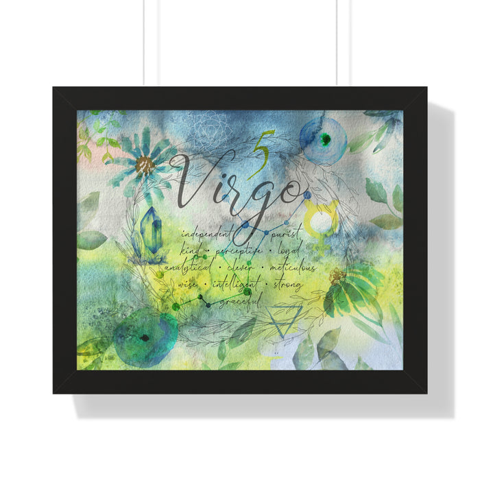 Virgo Framed Horizontal Poster