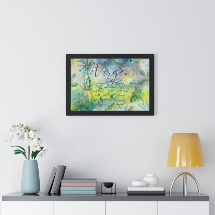 Virgo Framed Horizontal Poster