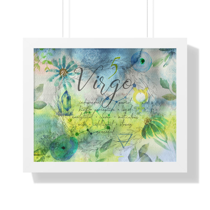 Virgo Framed Horizontal Poster