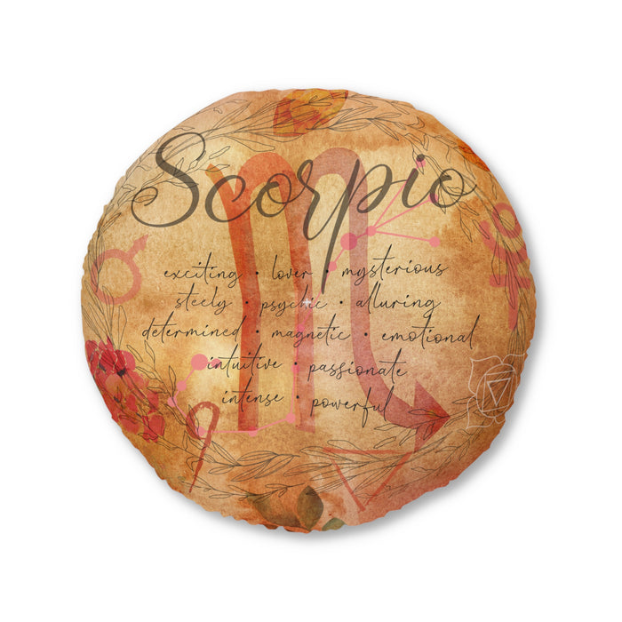Scorpio Tufted Floor Pillow, Round