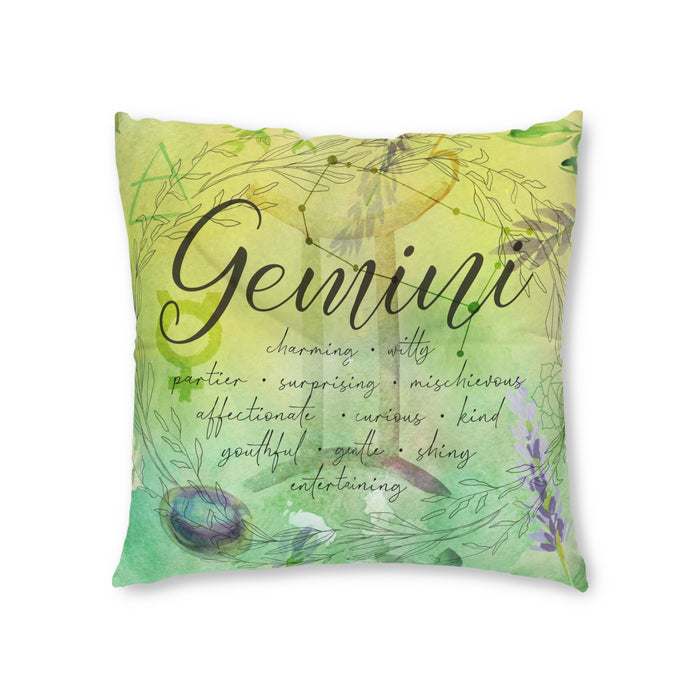 Gemini Tufted Floor Pillow, Square