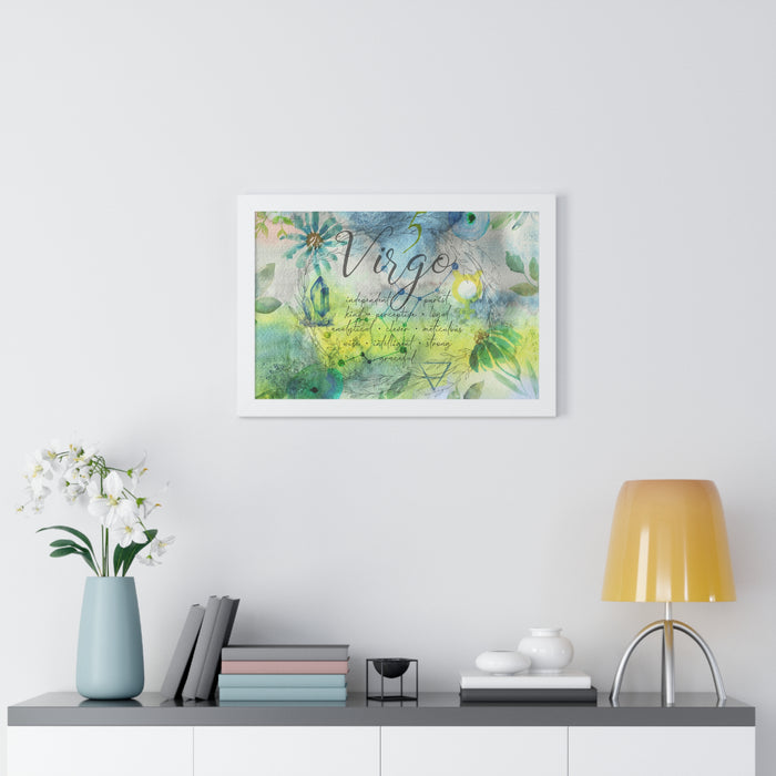 Virgo Framed Horizontal Poster