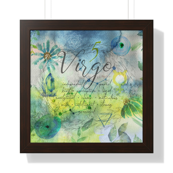 Virgo Framed Horizontal Poster