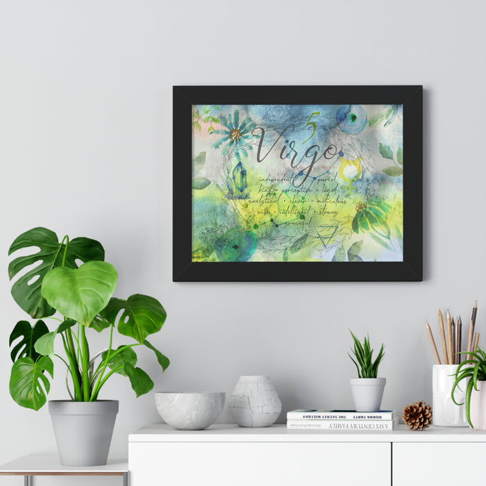 Virgo Framed Horizontal Poster