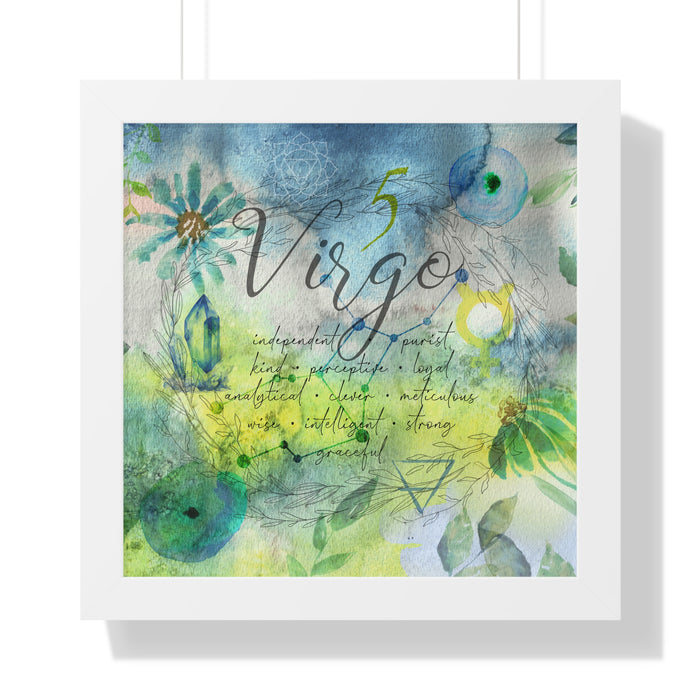 Virgo Framed Horizontal Poster