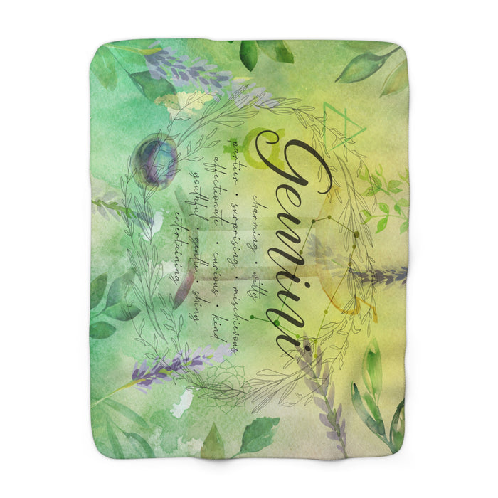 Gemini Sherpa Fleece Blanket
