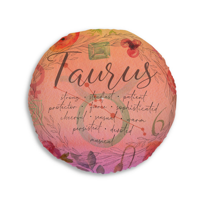 Taurus Tufted Floor Pillow, Round
