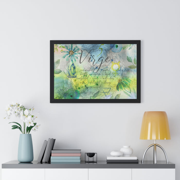 Virgo Framed Horizontal Poster