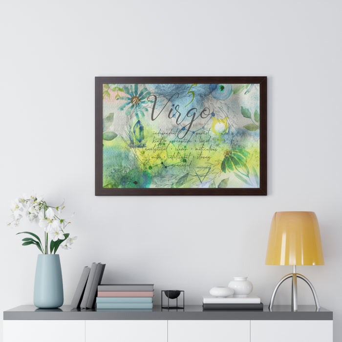 Virgo Framed Horizontal Poster