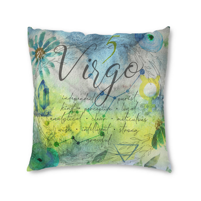 Virgo Tufted Floor Pillow, Square