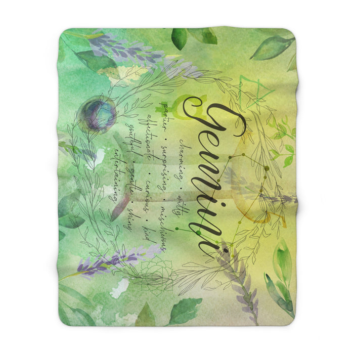 Gemini Sherpa Fleece Blanket