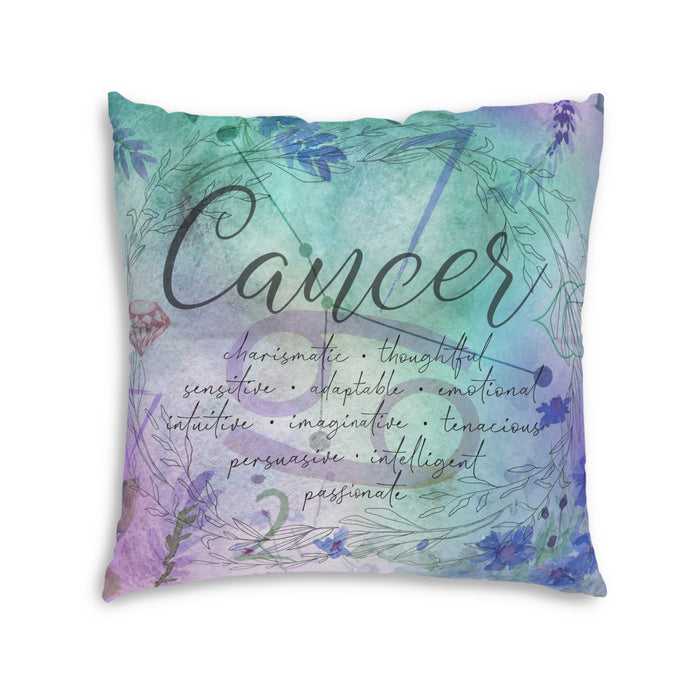 Cancer Tufted Floor Pillow, Square