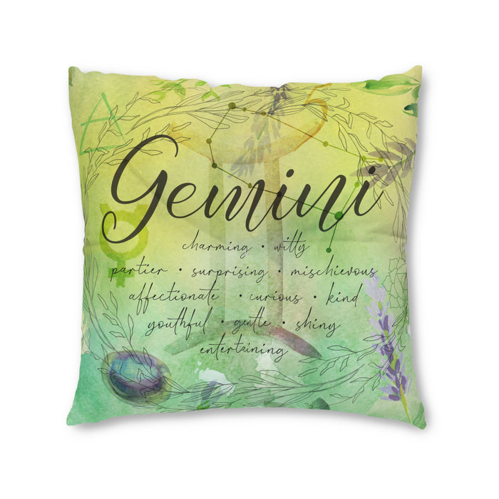 Gemini Tufted Floor Pillow, Square
